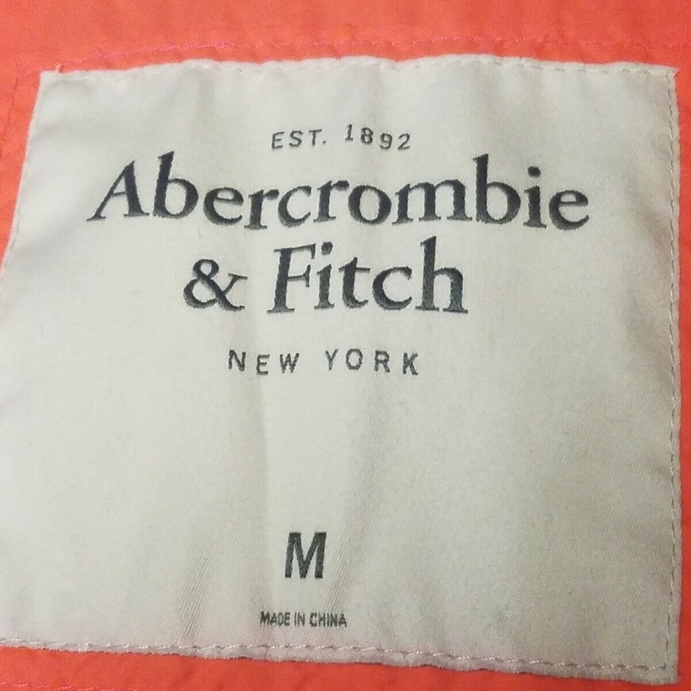 Vintage 90s Abercrombie & Fitch Jacket Neon Orange